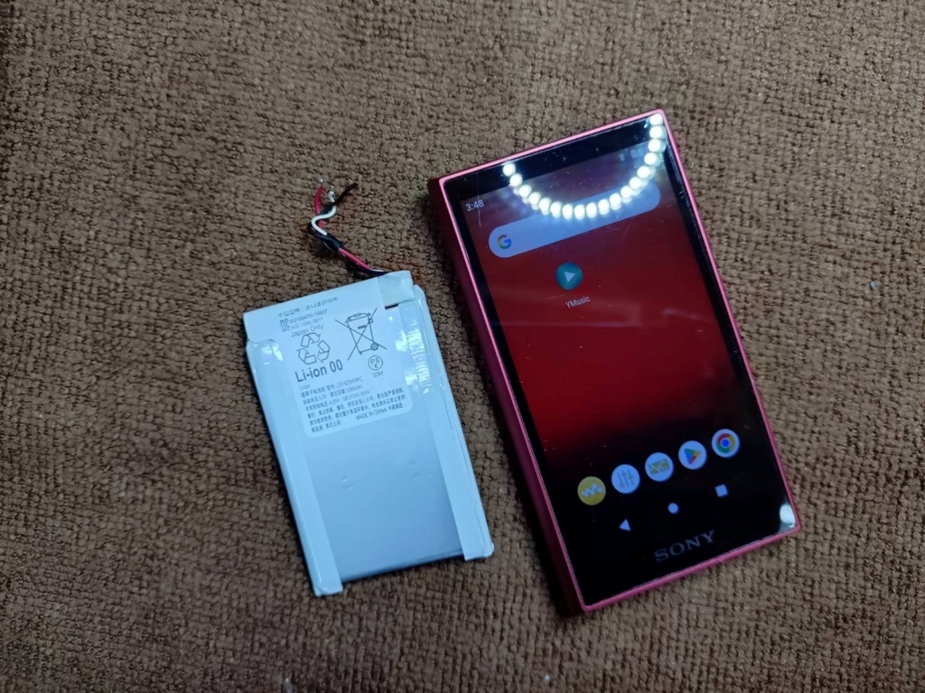 Walkman NW-A107 バッテリー交換 富山県高岡市・個人のお客様 - VIT-SHOP