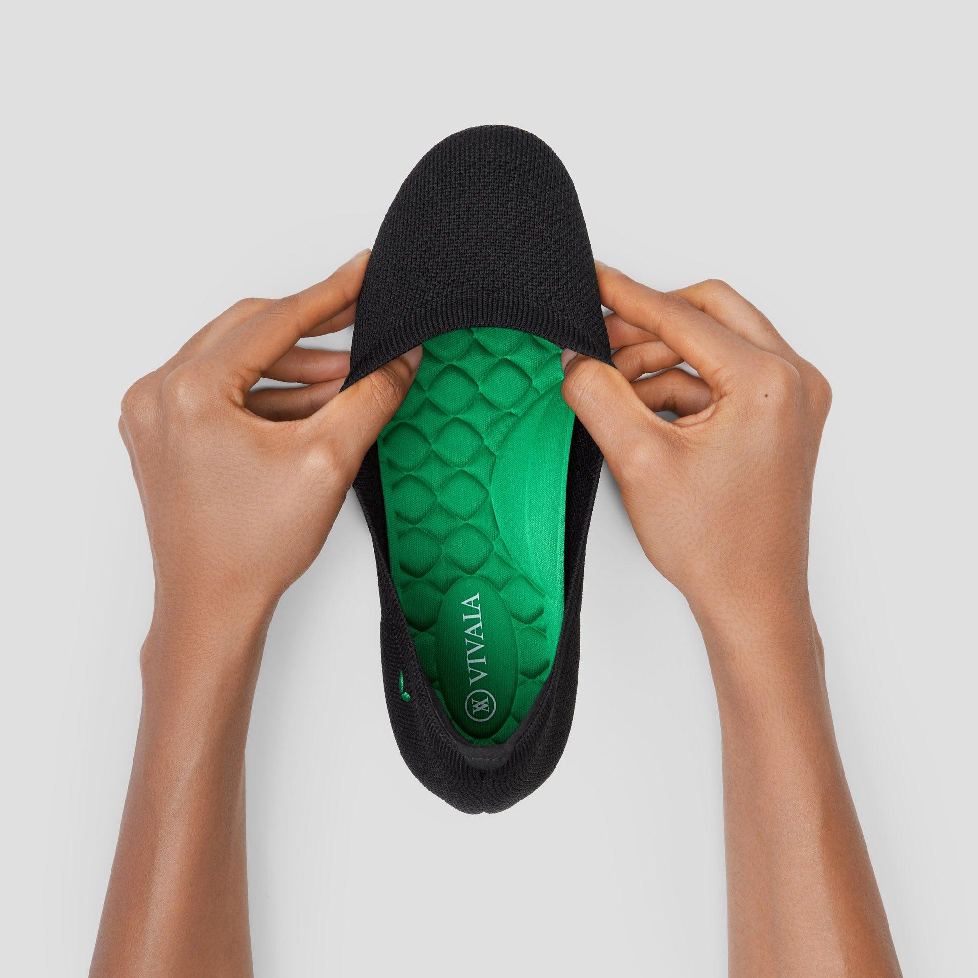 Claire Walker] ラウンドトゥ 超軽量 厚底 フラットシューズ – VIVAIA