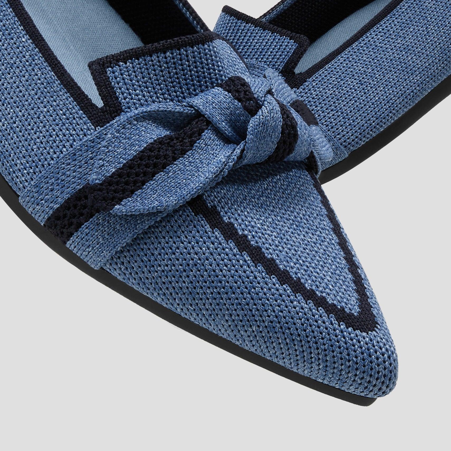 Michelle] ポインテッドトゥ リボン付き ローファー – VIVAIA JAPAN