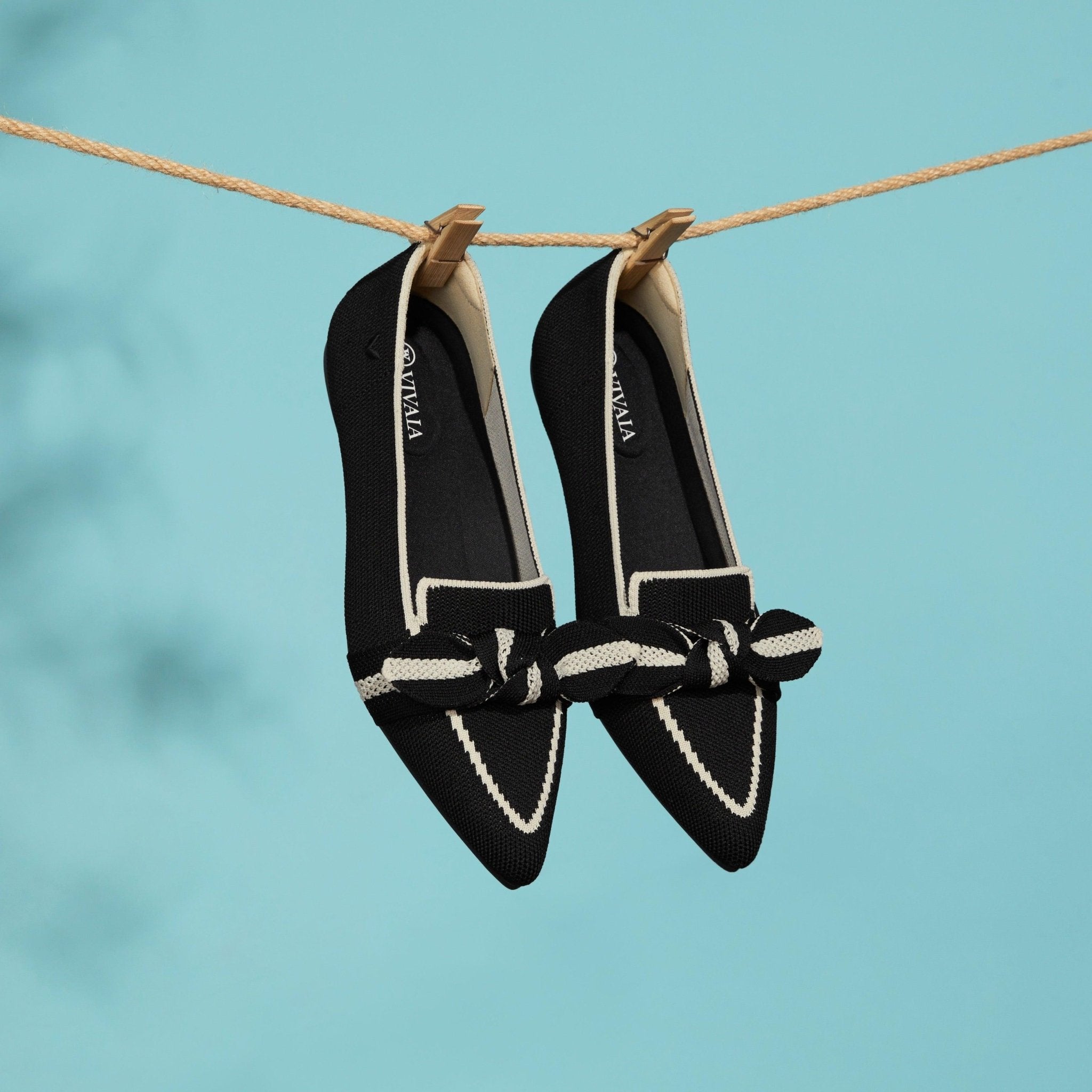 Michelle] ポインテッドトゥ リボン付き ローファー – VIVAIA JAPAN