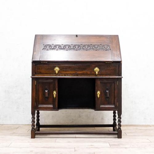 イギリス アンティーク 家具 ライティングビューロー デスク 机 6682c