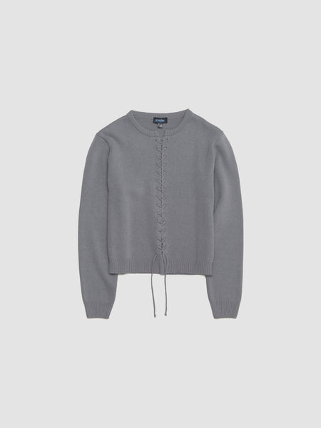 AV VATTEV - Viper Cardigan in Classic Grey - KL01J – Voo Store