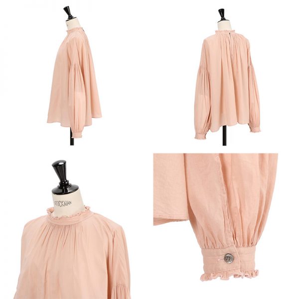 2WAYで着られてオールシーズンOK！ウィムガゼット「大人ピンクブラウス