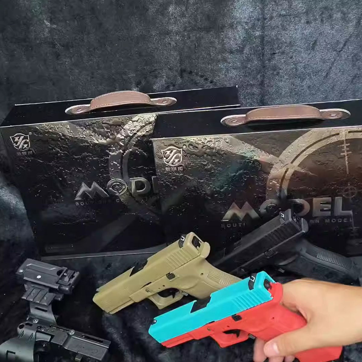 グロックG22 電動ブローバック 7mmゲルボールエアガン レーザーモデル