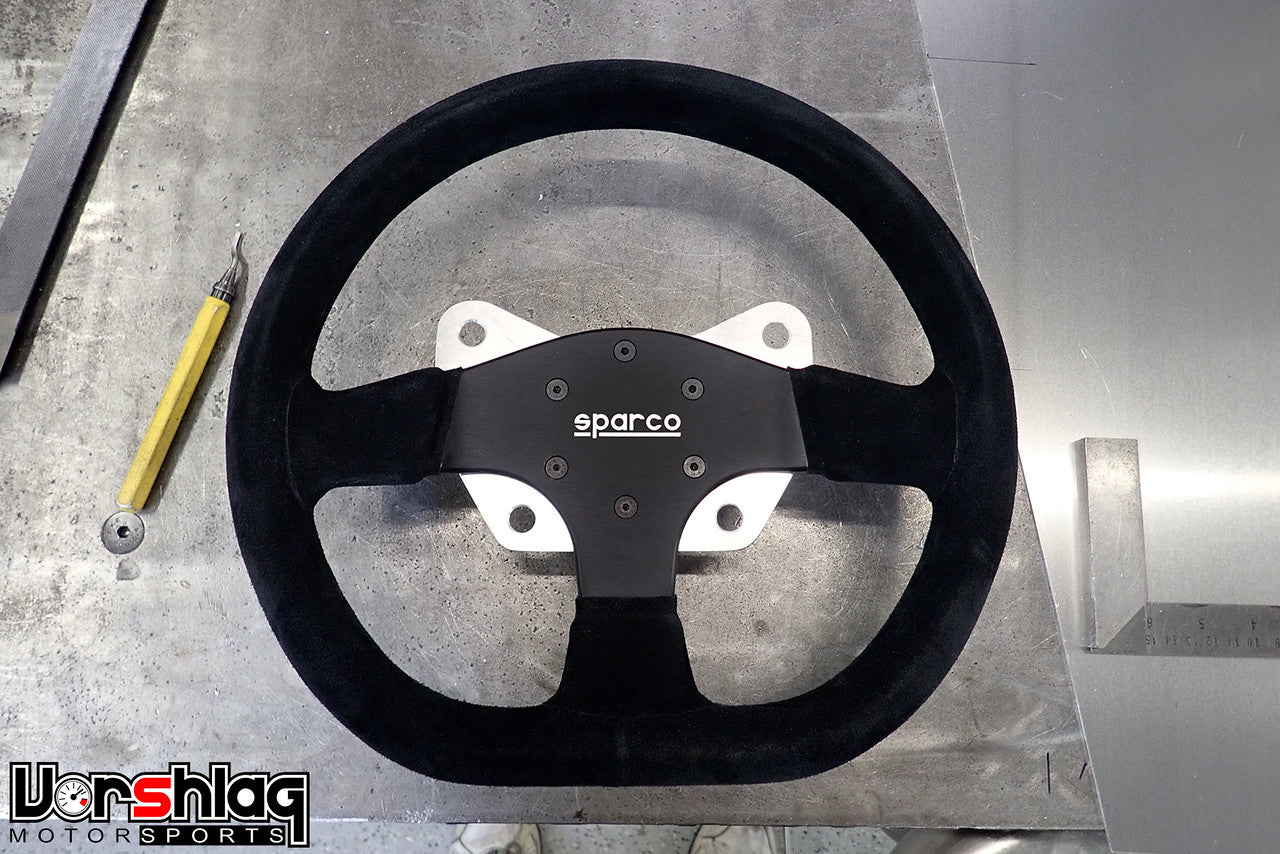 Sparco Model R 353 Steering Wheel, 3 Spoke, Black Suede - Vorshlag