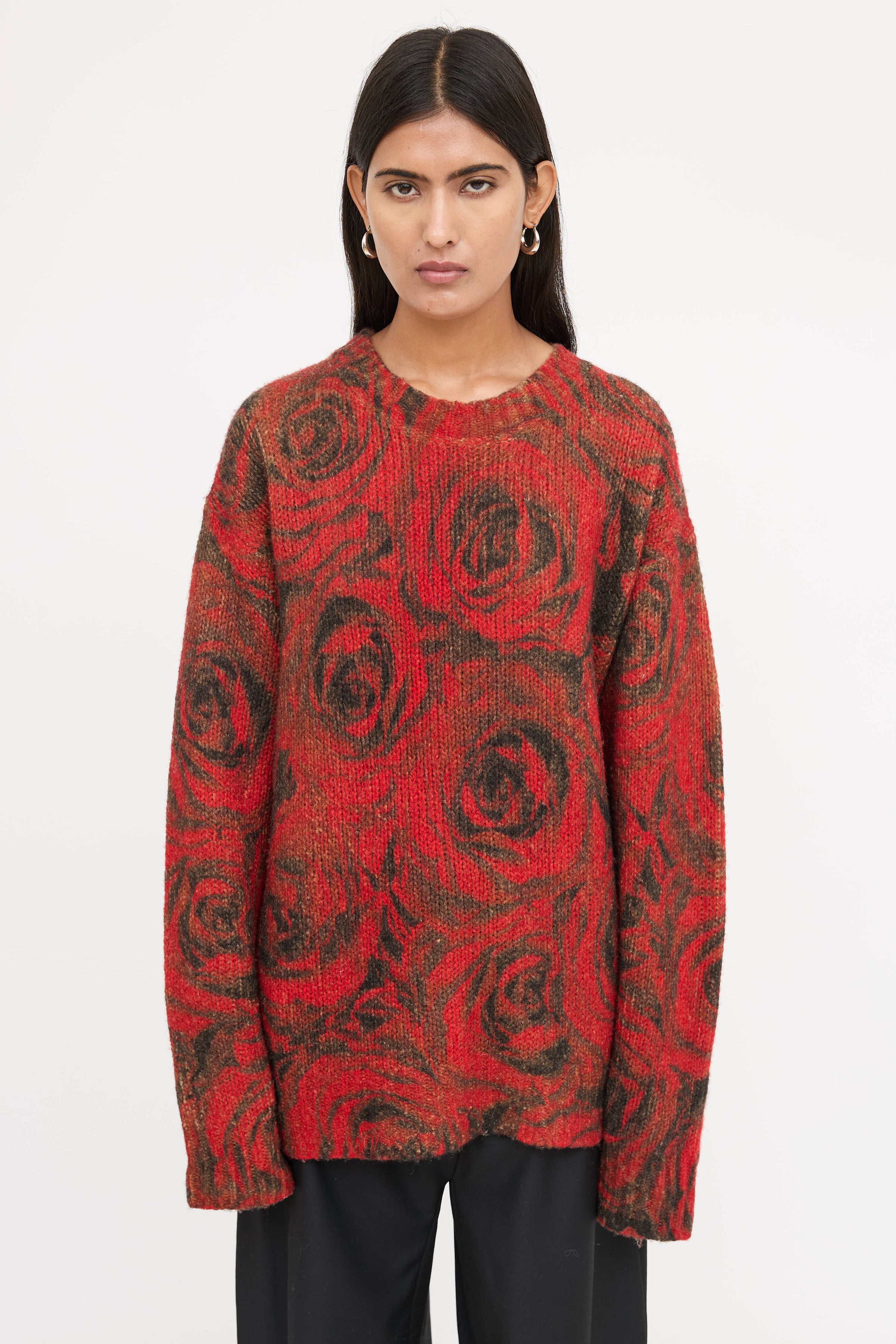 Dries Van Noten // Knit Rose Sweater – VSP Consignment