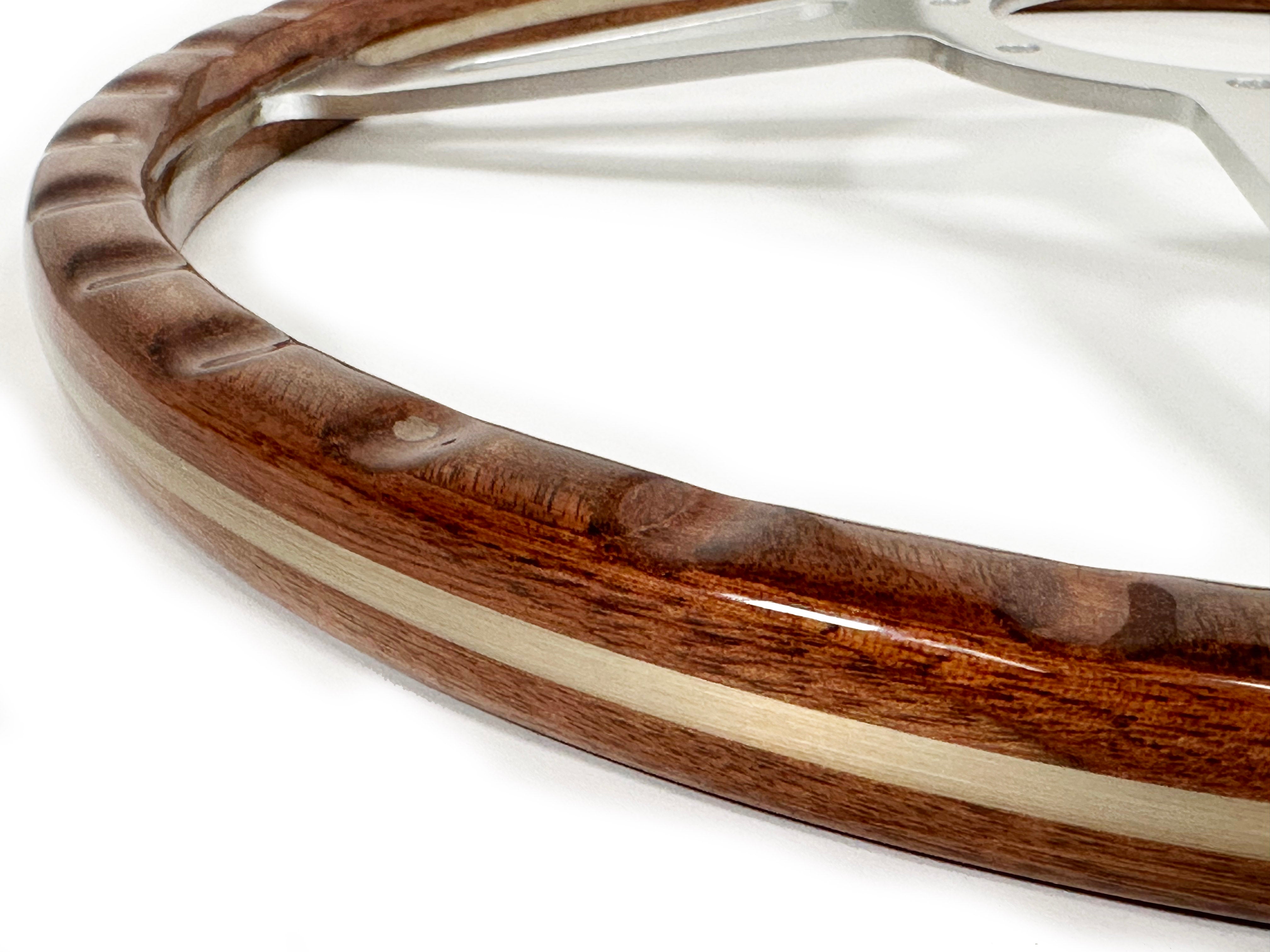 VSW S9 Classic Wood Riveted Steering Wheel – VSW Steering Wheels