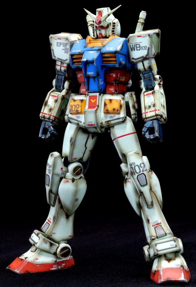 ガンプラ【EGガンダム フルウェポンセット3】完成 成形色仕上げ+