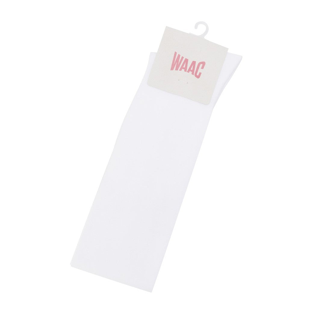 WOMEN カラーライン ニーハイソックス ブルー