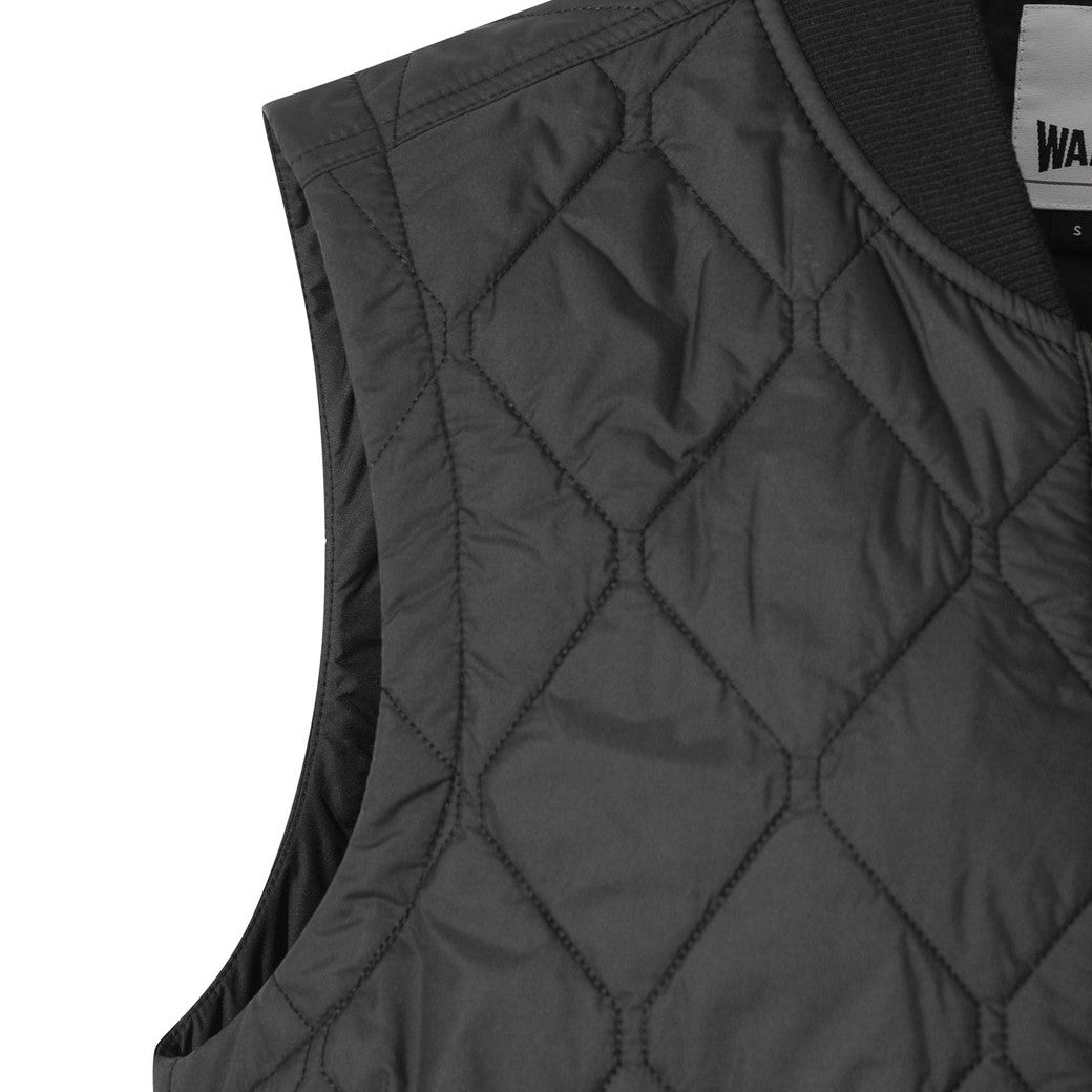 WOMEN キルティングベスト ブラック