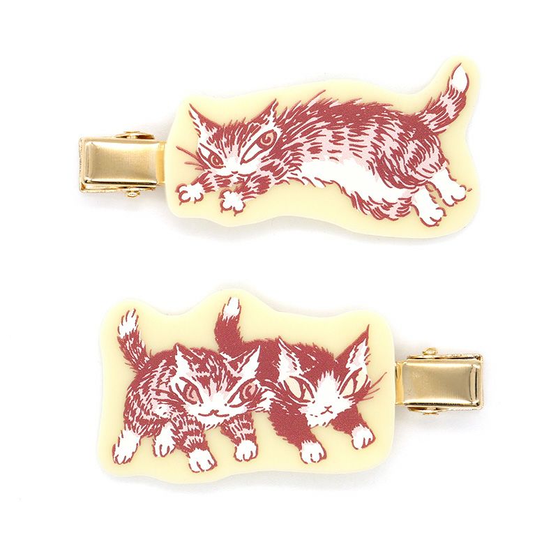 前髪クリップ とび猫 | わちふぃーるどオンラインショップ