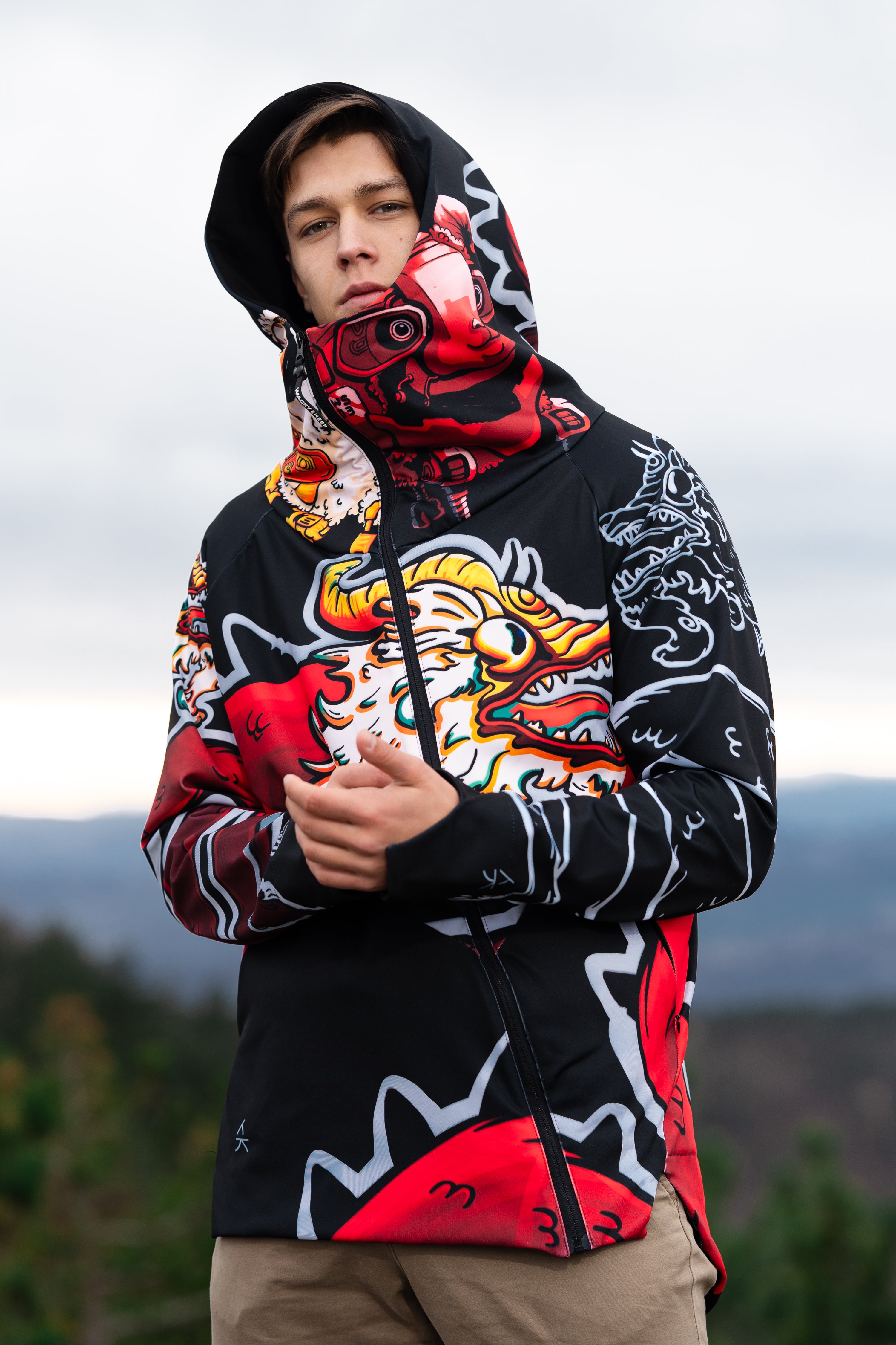 M's Azdaha Red Hoodie | Wacky Sheep