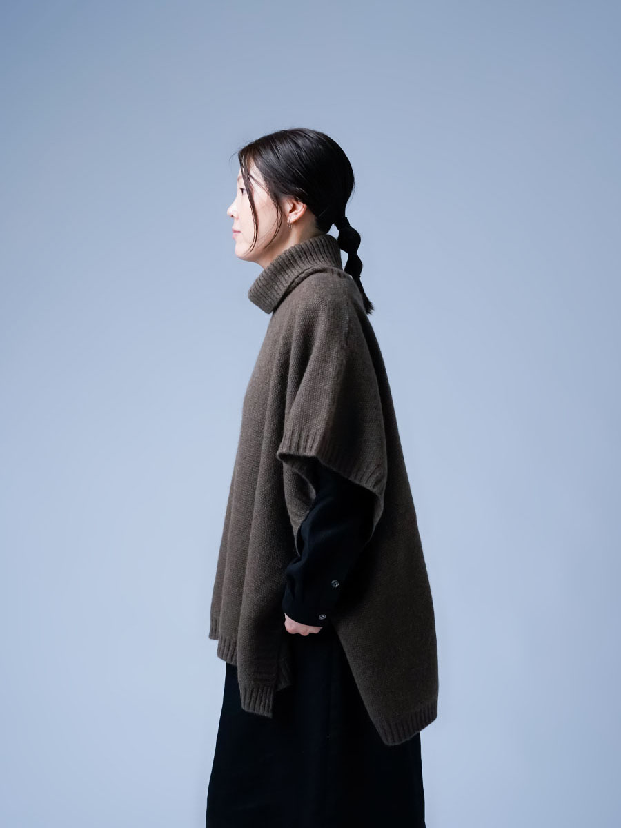 数量限定 ヤク100％ 優しい贅沢な時間を過ごす フリーサイズ ポンチョ