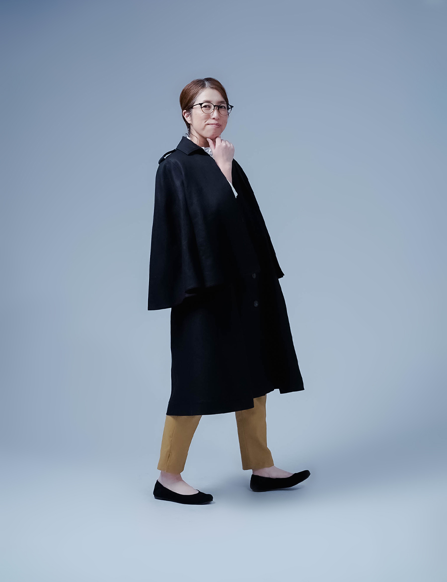 プレミアム】世界に通じる極上の仕立て リネン インバネスコート 総裏