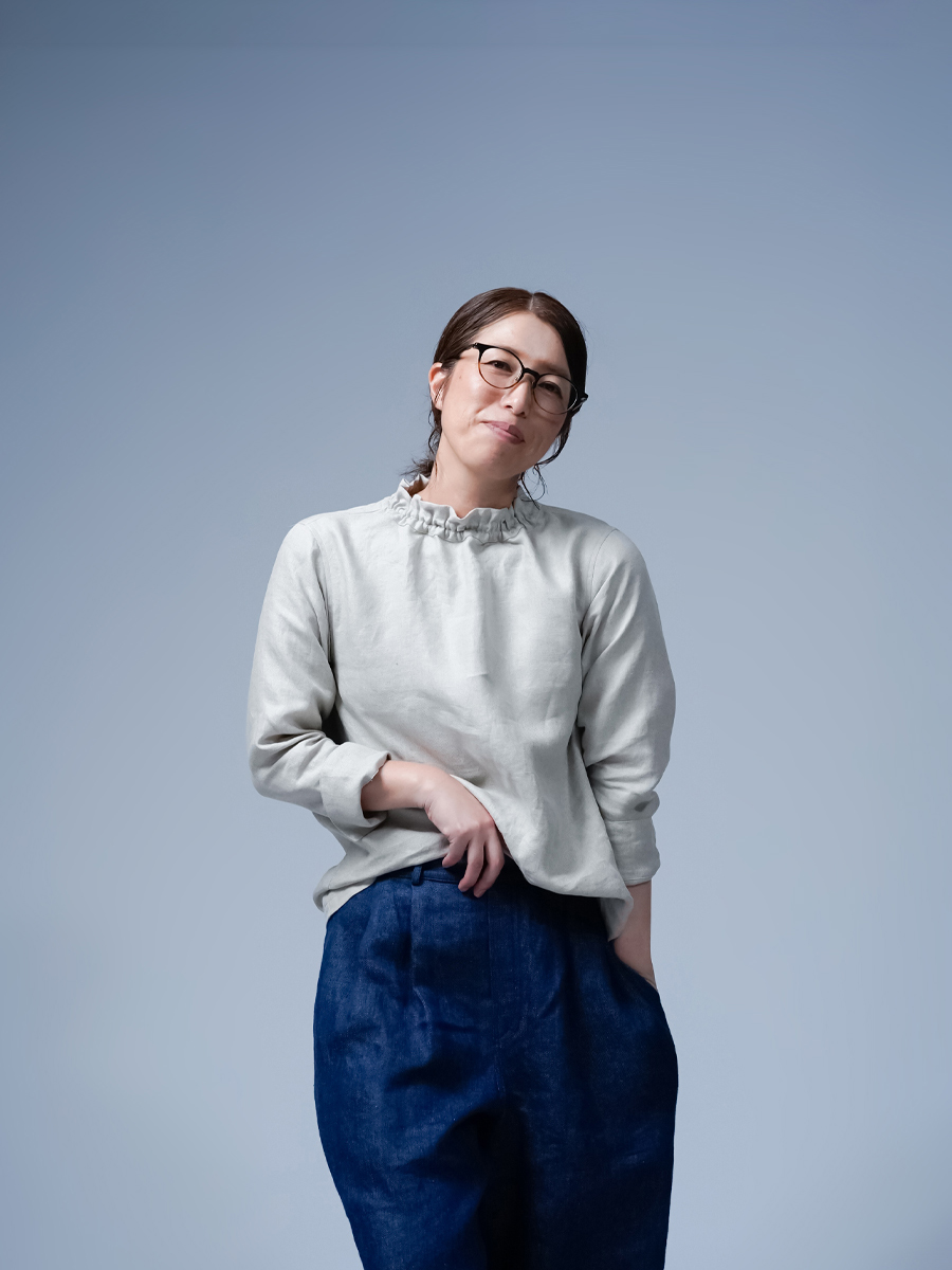 リネントップス】プレミアムリネン タートル トップス 薄地