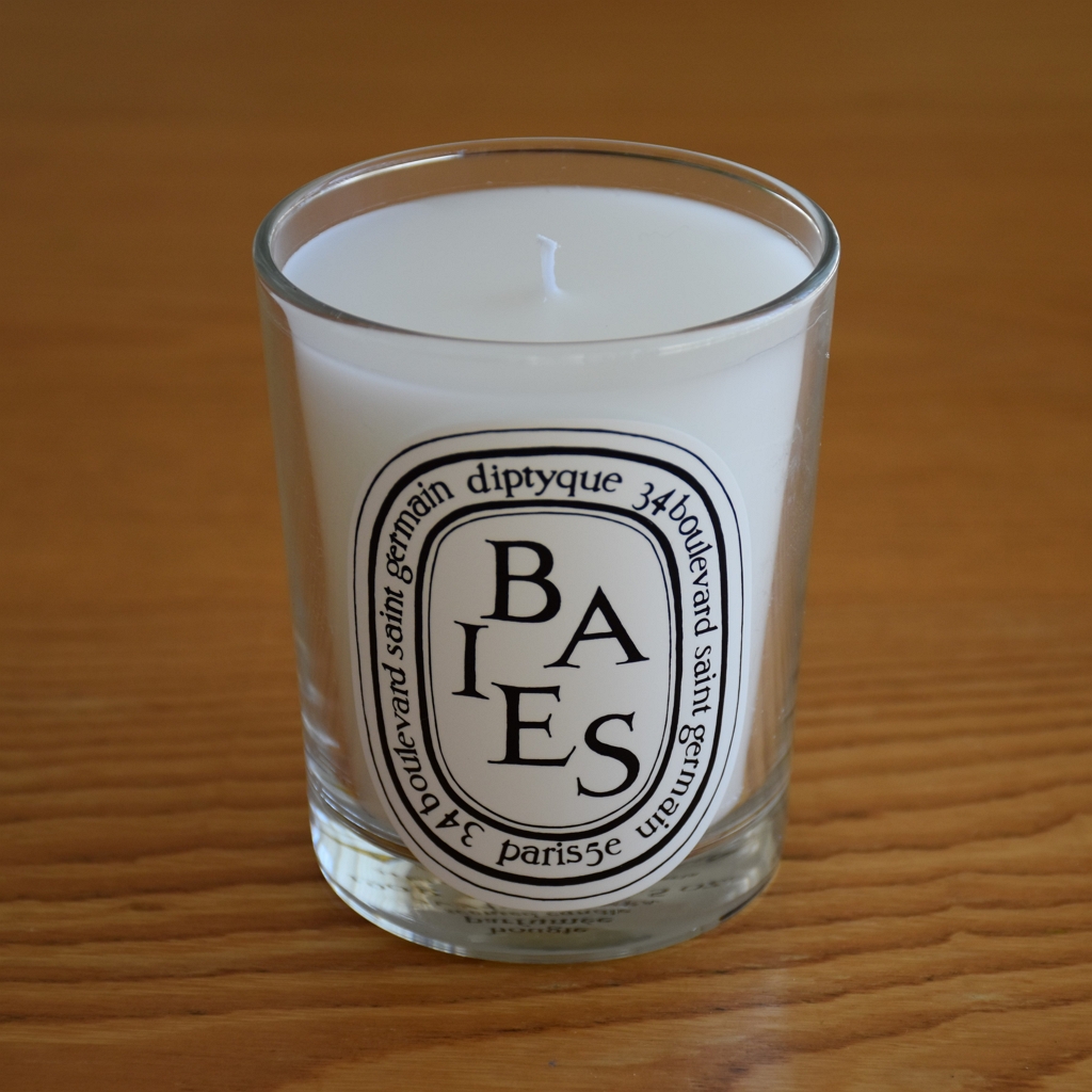 Diptyque 】誕生日特典プレゼント BAIES 190g と磁器製リッド