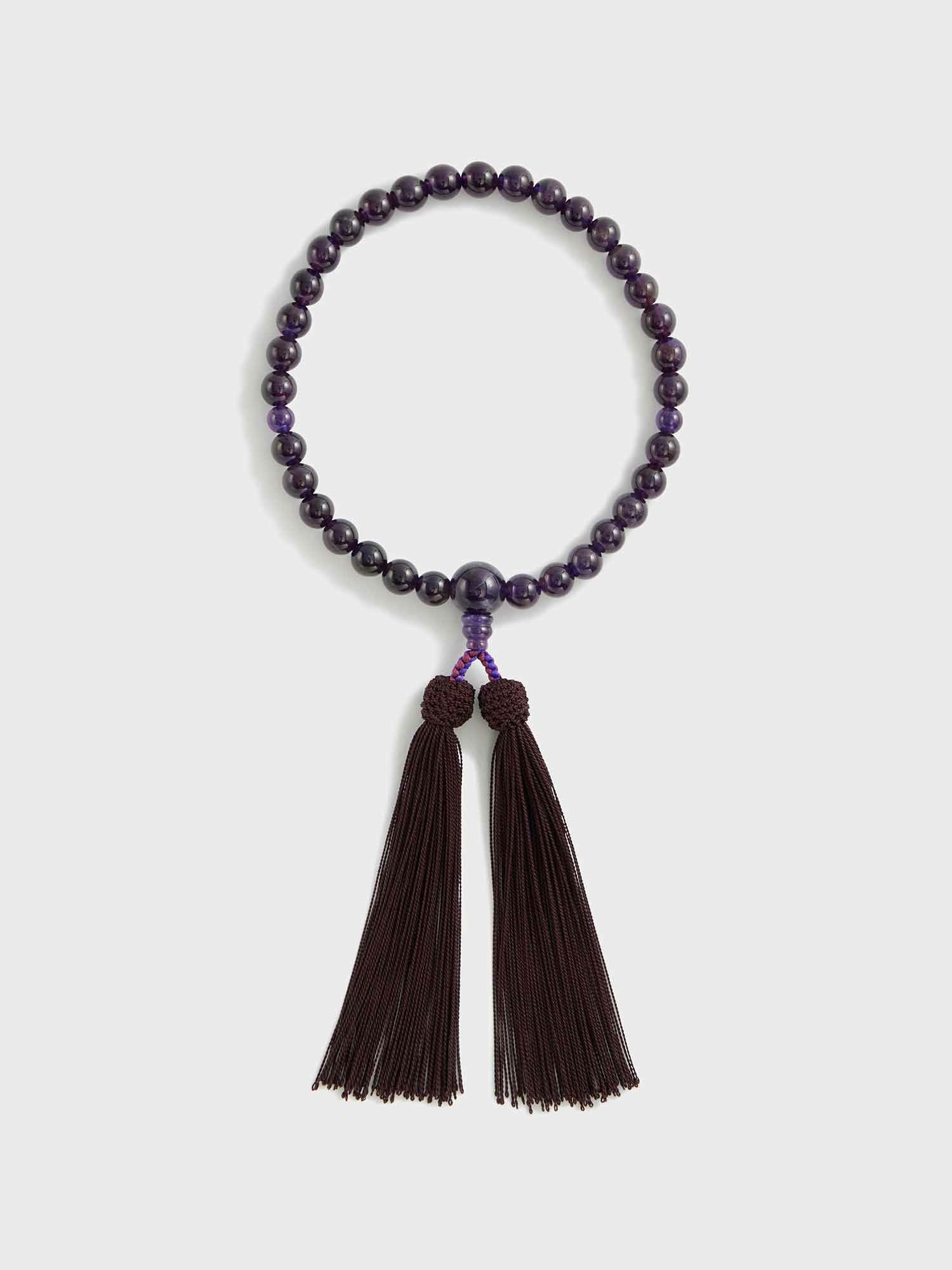 安田松慶堂 念珠〈紫水晶 共仕立・女性用〉 |小物（袱紗、数珠、手袋