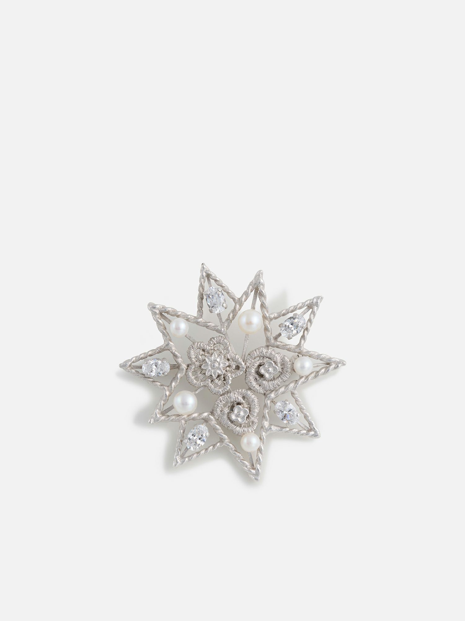 プティ コリエ ピンブローチ「パラピュイ」 ホワイト |その他の