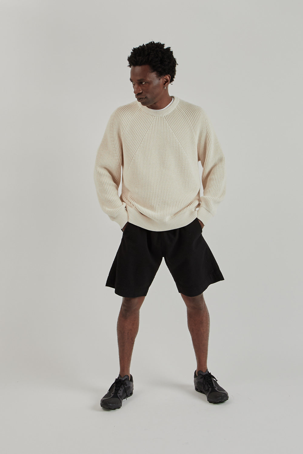 BATONER Signature Crew Neck - Ivory | Wallace Mercantile Shop