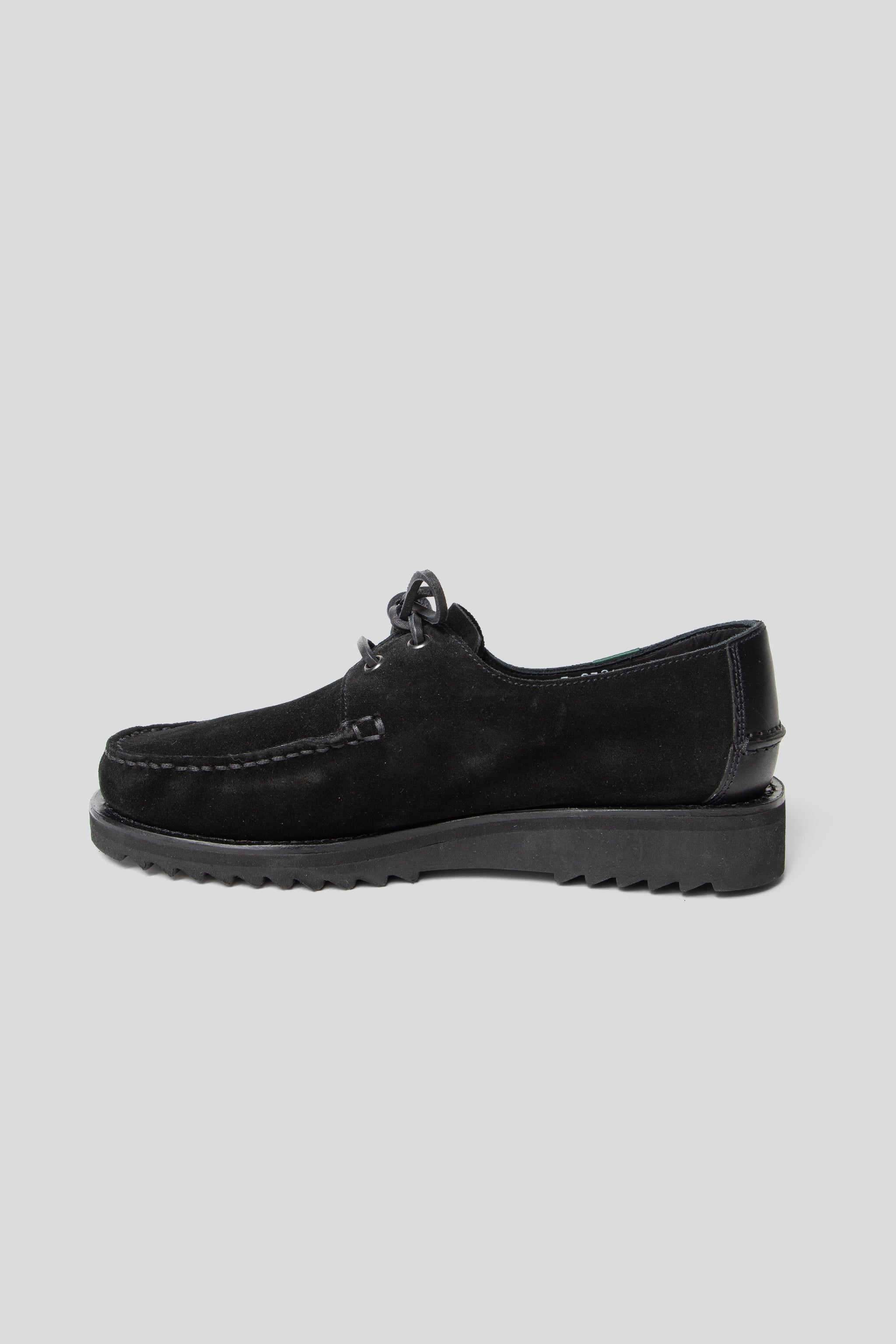 Kaptain Sunshine x Paraboot Domingu Suede Shoe Black | Wallace