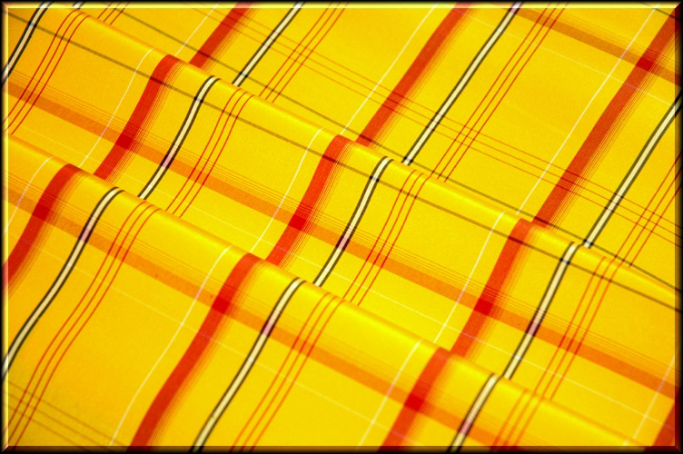 米沢黄八丈 格子柄 アンサンブル 紬
