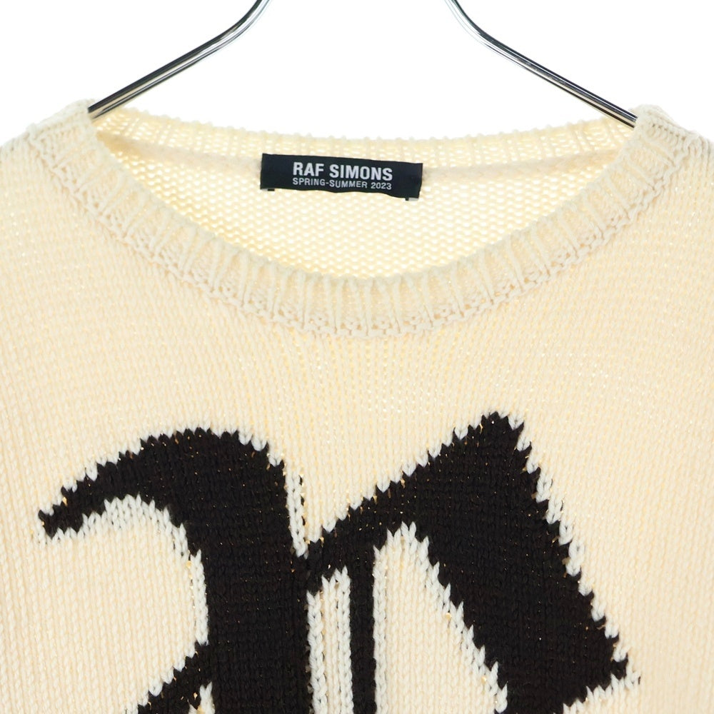 RAF SIMONS(ラフシモンズ) 23SS BULKY KNIT SWEATER WITH R JACQUARD