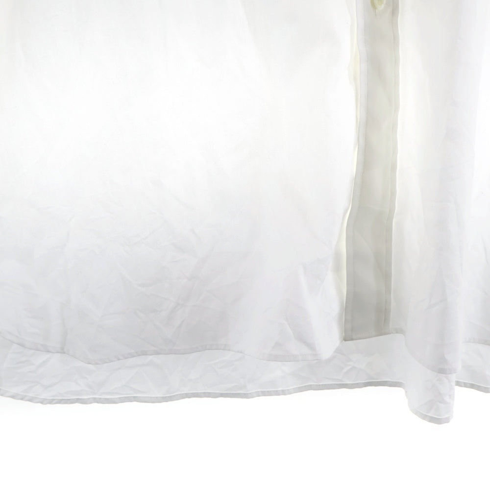 HYKE(ハイク) 24SS オーバーサイズコットン長袖シャツ ホワイト 241