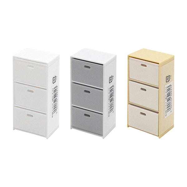 ミニチュア 3段カラーボックス 336332