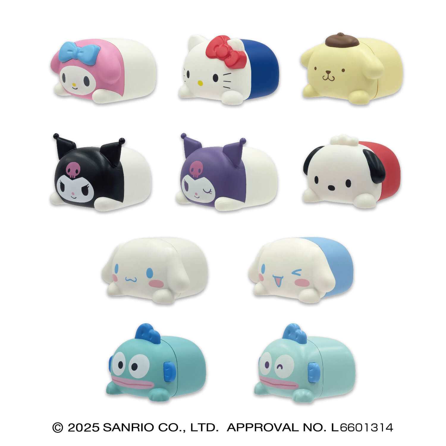 サンリオキャラクターズ インテリアミニフィギュア 寝 コンプリート