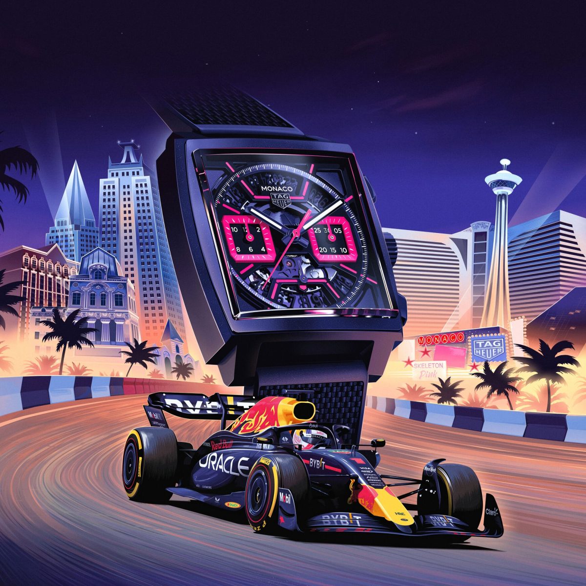 デザインコンセプトは“ラスベガス” ピンク×ブラックのエネルギッシュな