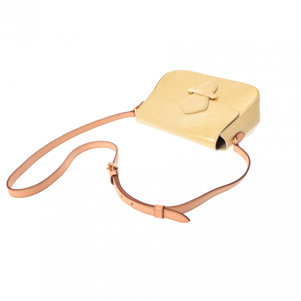 ルイヴィトン モノグラムヴェルニ ベルフラワー PM ブロンコライユ