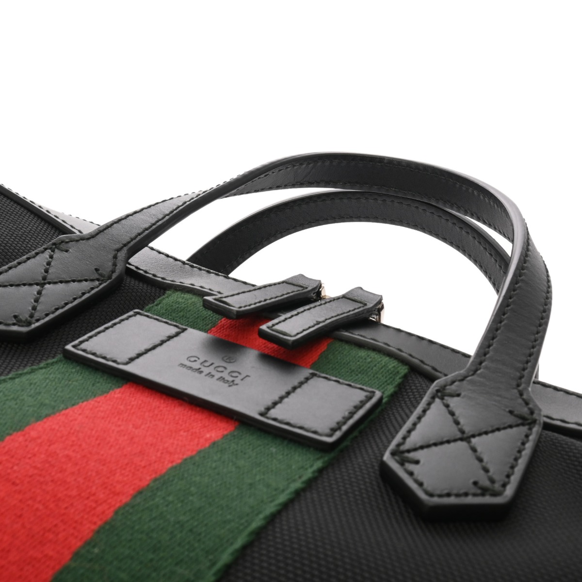 グッチ シェリーライン GGスプリーム ビジネスバッグ ブラック