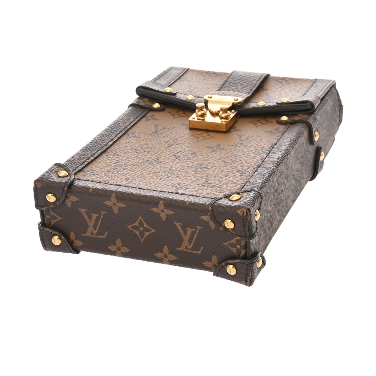 ルイ ヴィトン モノグラムリバース ポシェットトランクヴェルティカル