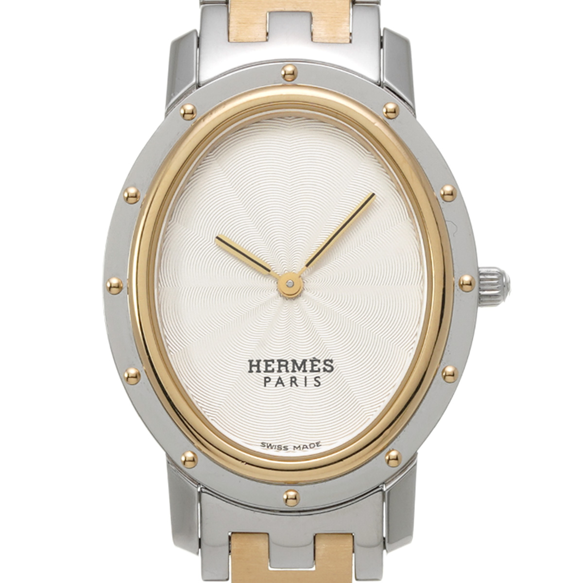 エルメス クリッパー オーバル CO1.520.220/3789 アイボリー