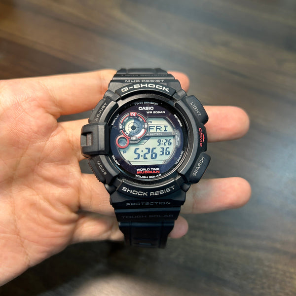 Pre-Owned] Casio G-Shock Mudman G-9300-1 Tough Solar Black Men Watch