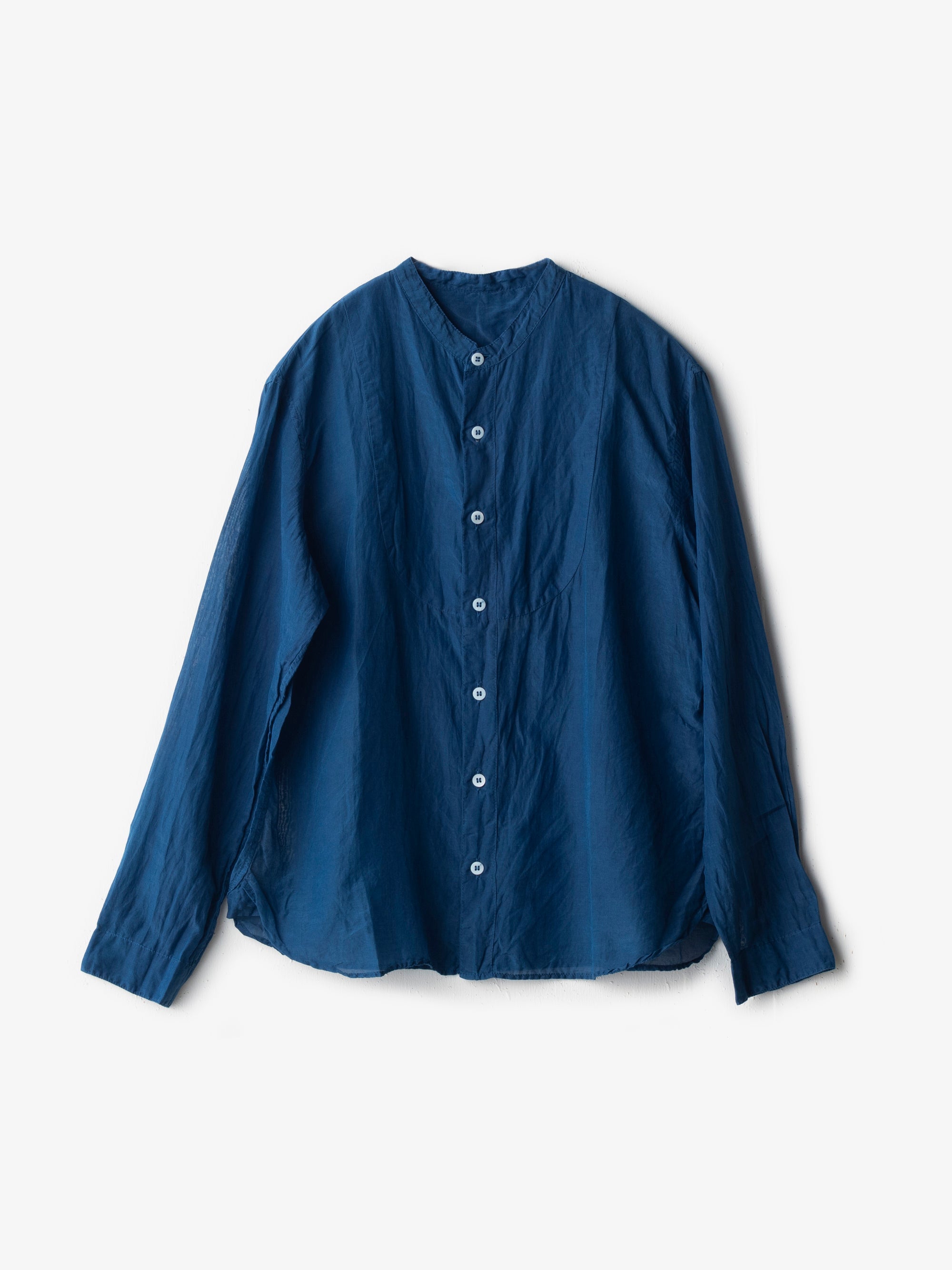 乙なもの】シルクコットン切替シャツ｜宝島染工