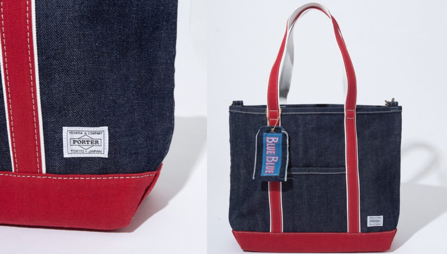 使うほどに味が出る、ブルーブルーとポーターのコラボデニムトートは