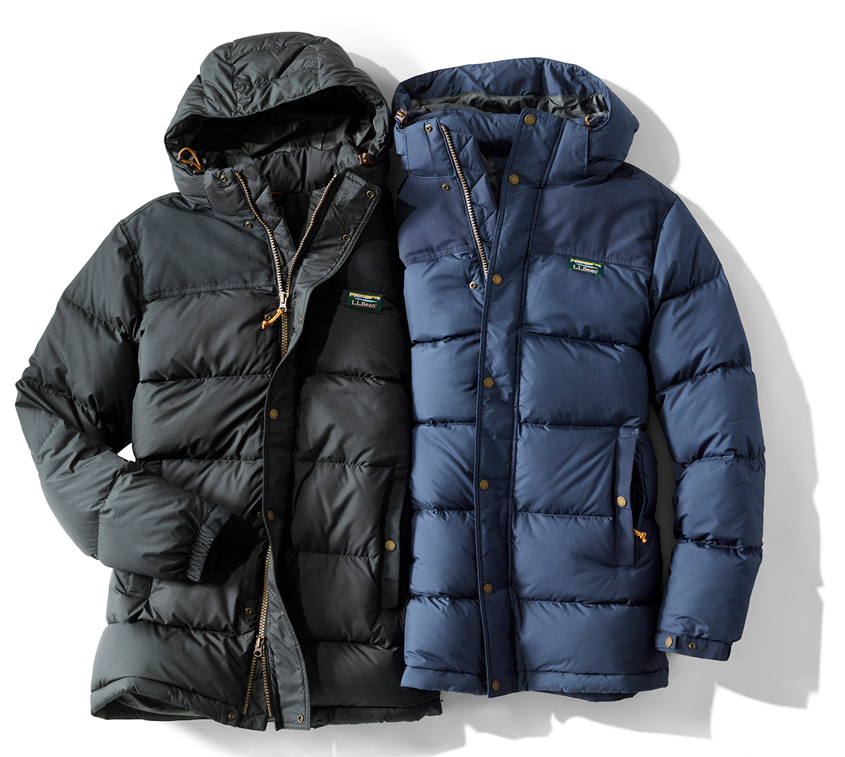 エル・エル・ビーンの、羽毛に撥水加工を施した先進のダウンに注目