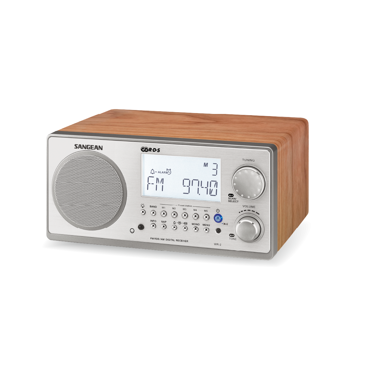WR-2 AM / FM Wooden Cabinet Radio│SANGEAN Electronics