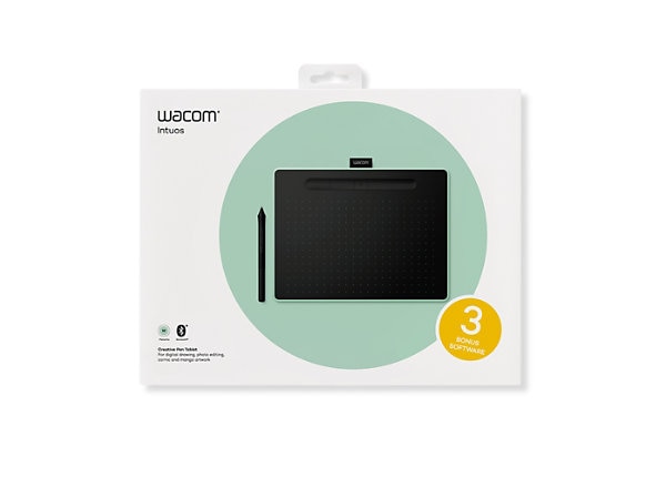 Wacom Intuos Bluetooth Pen Tablet Medium Pistachio Green