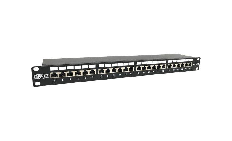 Eaton Tripp Lite Series 24-Port Cat6a Shielded Patch Panel - 10