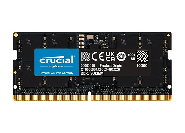 Crucial - DDR5 - module - 16 GB - SO-DIMM 262-pin / PC5-44800
