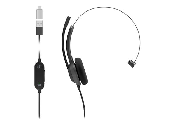 Cisco Headset 321 - headset - HS-W-321-C-USBC - Wired Headsets