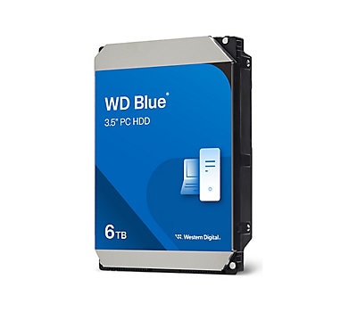 WD Blue WD60EZAX - hard drive - 6 TB - SATA 6Gb/s - WD60EZAX