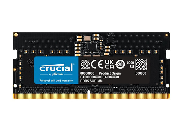 Crucial - DDR5 - module - 8 GB - SO-DIMM 262-pin / PC5-44800