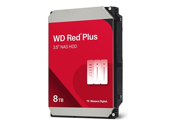 WD Red Plus WD80EFPX - hard drive - 8 TB - SATA 6Gb/s - WD80EFPX