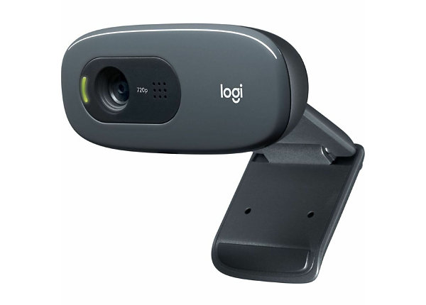 Logitech C270 HD Webcam with noise-reducing mics for video calls