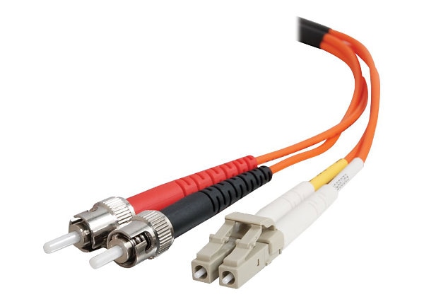 C2G LC-ST 62.5/125 OM1 Duplex Multimode Fiber Optic Cable (TAA
