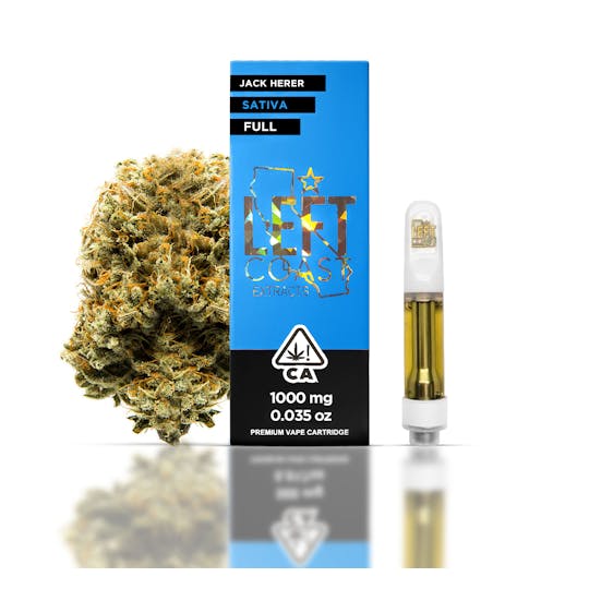 Jack Herer- Premium THC Cartridge 1G - LEFT COAST
