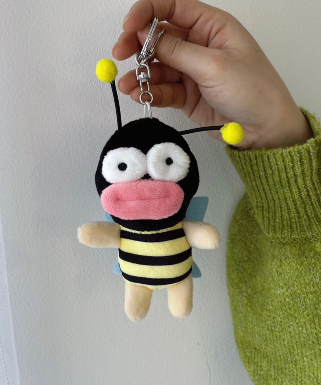 スリムたらこみつばちぬいぐるみキーホルダー｜WEGO（ウィゴー